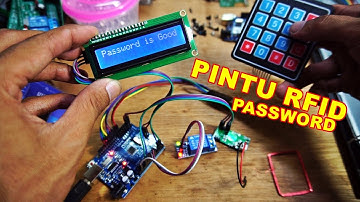 Rangkaian Buka Pintu Dengan RFID dan Password