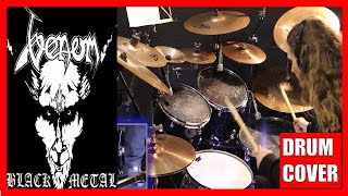 VENOM - Black metal drum cover