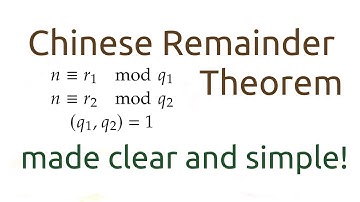 Chinese Remainder Theorem, the EASY way.