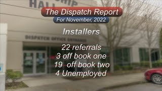 IBEW Local 46: Dispatch report for November 2022