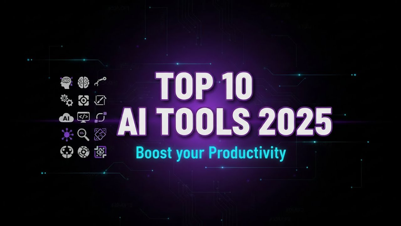 The 10 Most Powerful AI Tools for Productivity in 2025 - YouTube