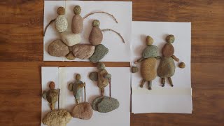 3 Easy Pebble Art ideas - Stone Art