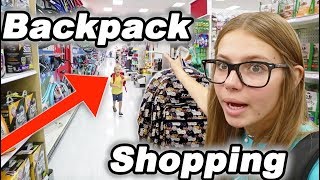HomeSchool Backpack Shopping For 6 KIDS!