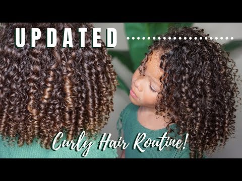 [UPDATED] CURLY HAIR ROUTINE! TYPE 3B CURLS | KID FRIENDLY!