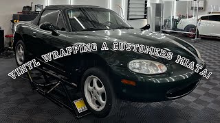 Vinyl Wrapping a customers Miata, HOW TO: