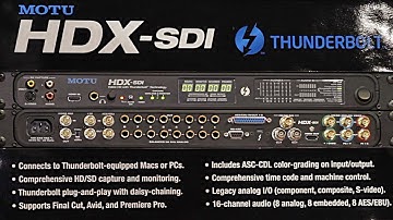 MOTU HDX-SDI Interface: NAB 2014