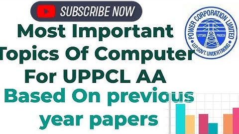 Important topics of Computer UPPCL ASSISTANT ACCOUNTANT || based on previous year papers #uppcl AA