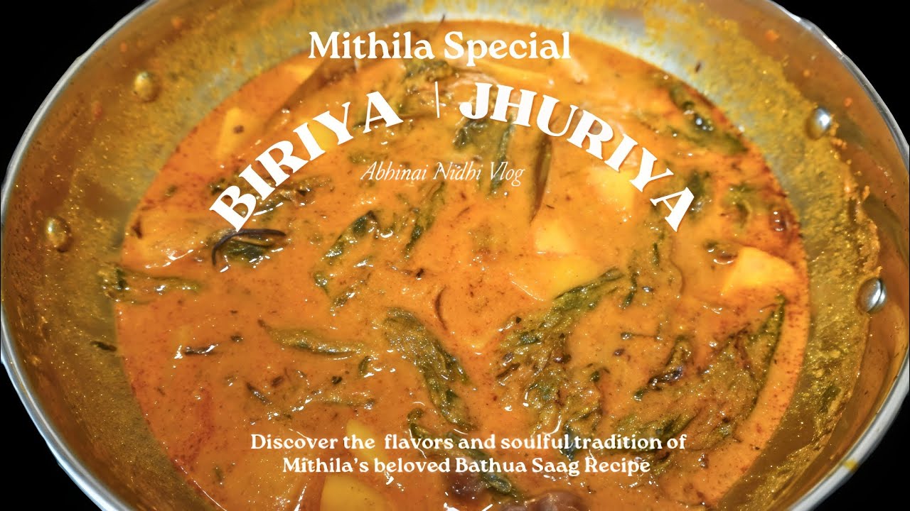 Mithila Famous Biriya/Jhuriya Recipe  Bathua Saag  #Traditional #cooking #viral #abhinainidhivlog