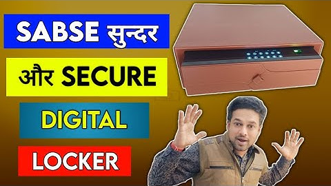 Electronic Digital Safe Drawer with FingerPrint Sensor & Touch Keypad | Dorio Leather Cipher