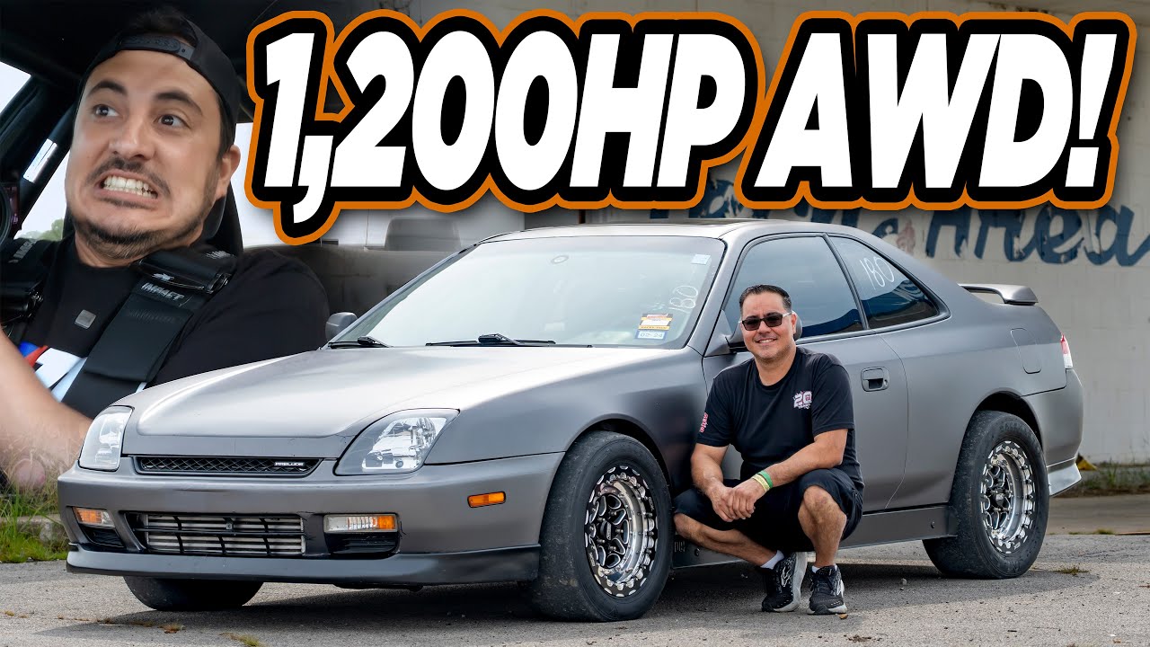 1200HP AWD Prelude | Face Melting Honda Ride-Along! (3.3s 60-130MPH)