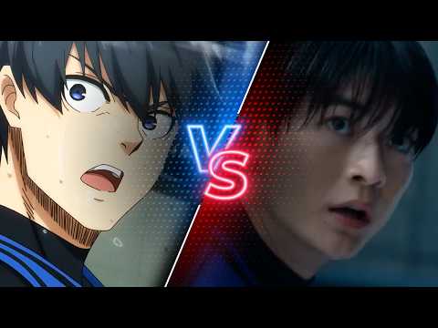 Blue Lock Anime Vs Live Action Trailer #bluelock #worldcup #bluelockanime #ado