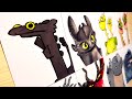 Drawing toothless dancing meme vs original  how to train your dragon