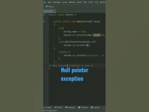 null pointer exception in java - YouTube