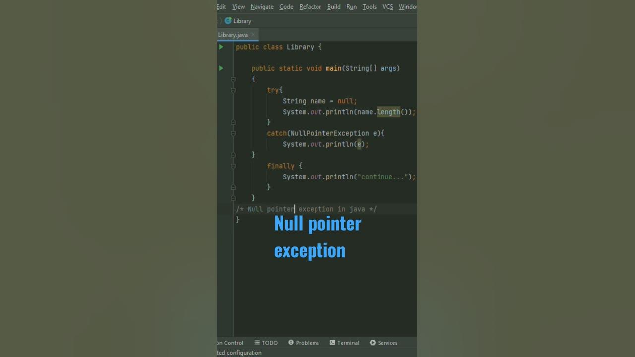 null pointer exception in java - YouTube