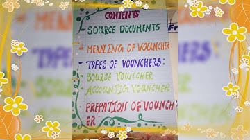 class 11 accountancy project on source document and vouncher