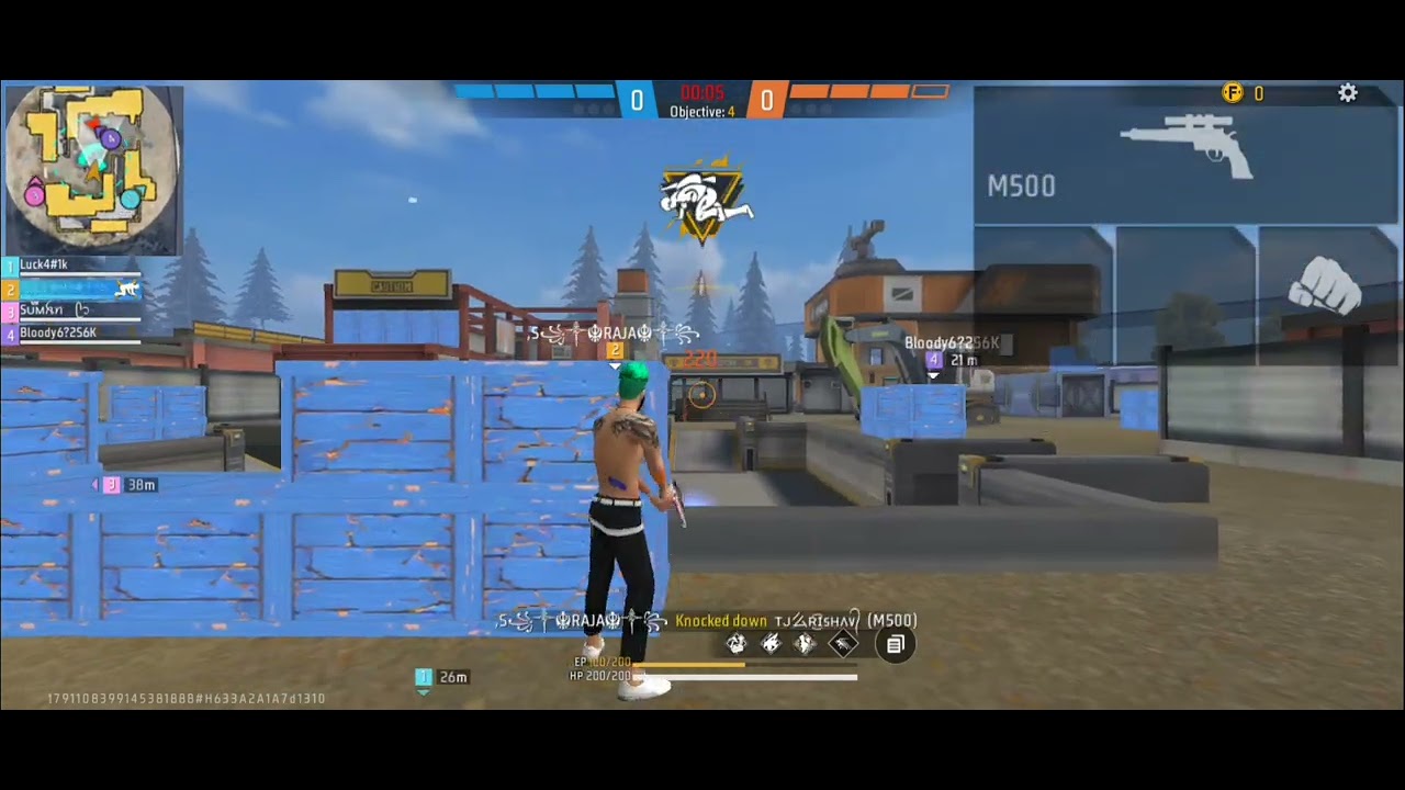 a Raja jee gaming Only one tap ✌️ M500 ....