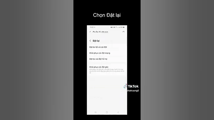 Khôi phục Cài đặt mạng Internet trên điện thoại