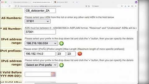 Creating ROAs in AFRINIC