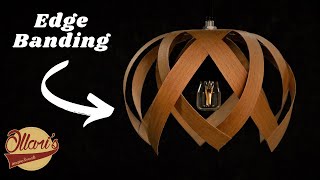 Making a Woven Wood Pendant Light from Edge Banding