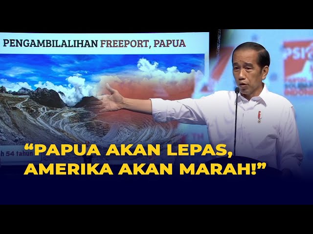 Jokowi Ungkap Terima Cerita Menakutkan saat Ambil Saham Freeport, Ini Katanya.. class=