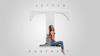 Letter (T) Portrait Design Tutorial in Photoshop | Tutorial for beginners