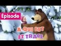 Masha et Michka - À Qui Est Cette Trace (Épisode 4) Dessins animés en Français!