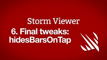 Final tweaks: hidesBarsOnTap and large titles – Storm Viewer, part 6