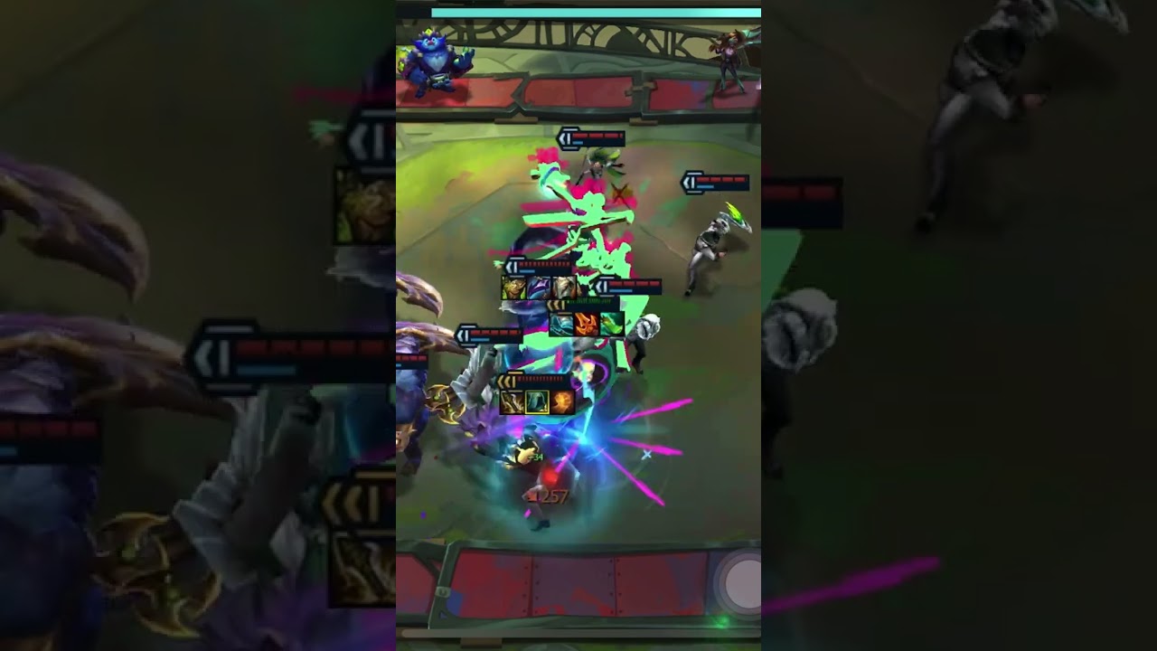 Samira 3-star vs Zed 3-star | tft set14 