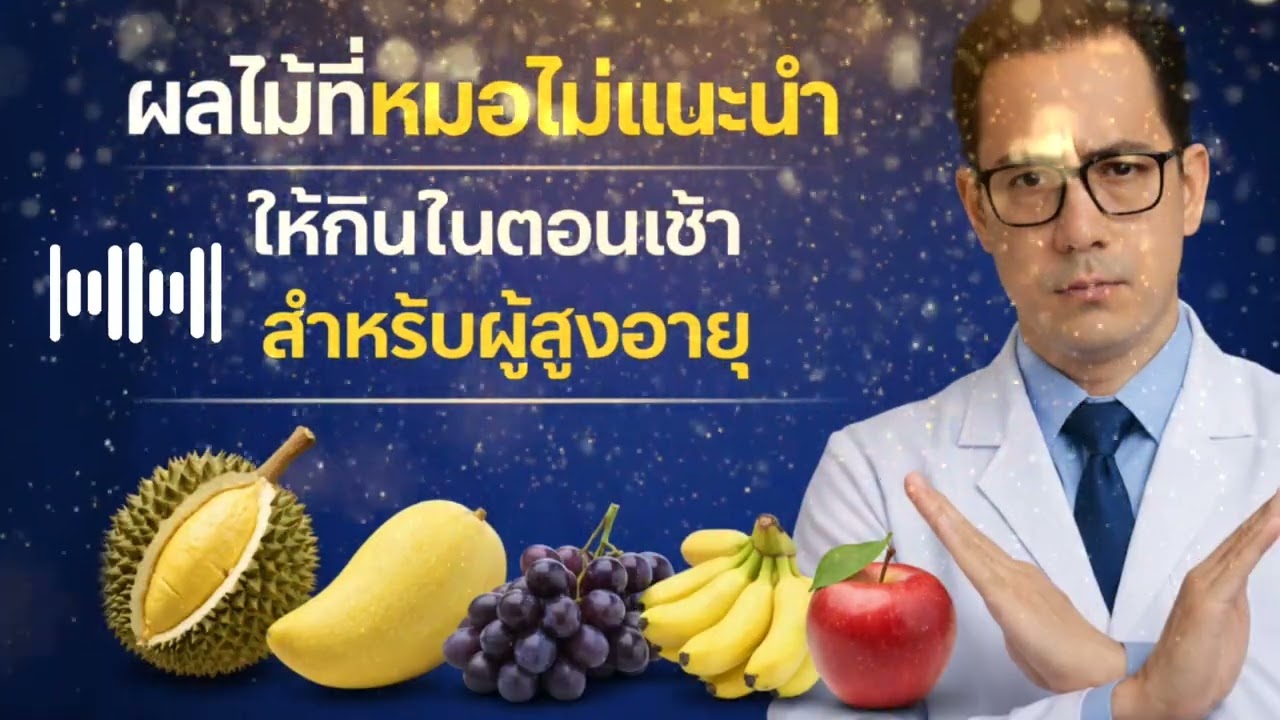 6 ผลไม้ที่หมอไม่แนะนำให้รับประทานในตอนเช้าสำหรับผู้สูงอายุ 60 ปีขึ้นไป ควรฟังให้จบ