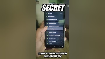 #shorts Secret Screen Attention Settings On Oneplus Nord Ce 4