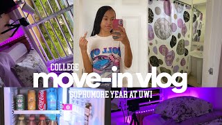 COLLEGE MOVE IN DAY VLOG | SOPHOMORE YEAR AT UWI