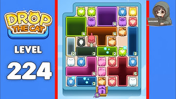 Drop The Cat level 224 solution 