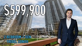 Touring a stunning 2 Bedroom + Den Condo at Tridel's Metrogate Master Planned Community | Ventus 1