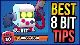1000 TROPHY 8 BIT! Best Tips To Play 8 Bit! (Brawl Stars Gameplay)