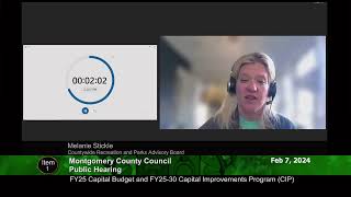 Feb 07, 2024 - Public Hearing - FY25 Capital Budget and FY25-30 Capital Improvements Program
