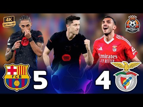 ريمونتادا مجنونة برشلونة   بنفيكا دوري أبطال أوروبا   رافينيا يقتل بنفيكا 