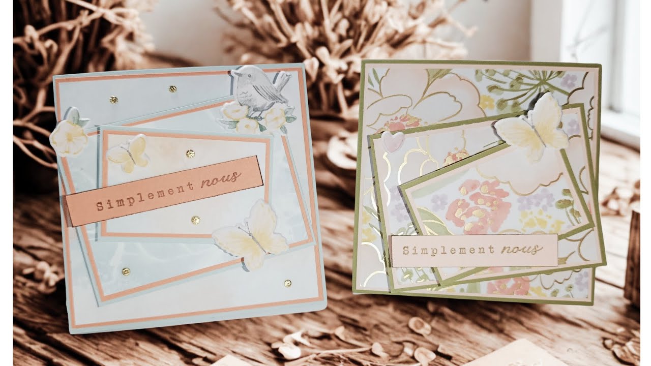 CARTE  POPUP À TRIPLE PANNEAU 