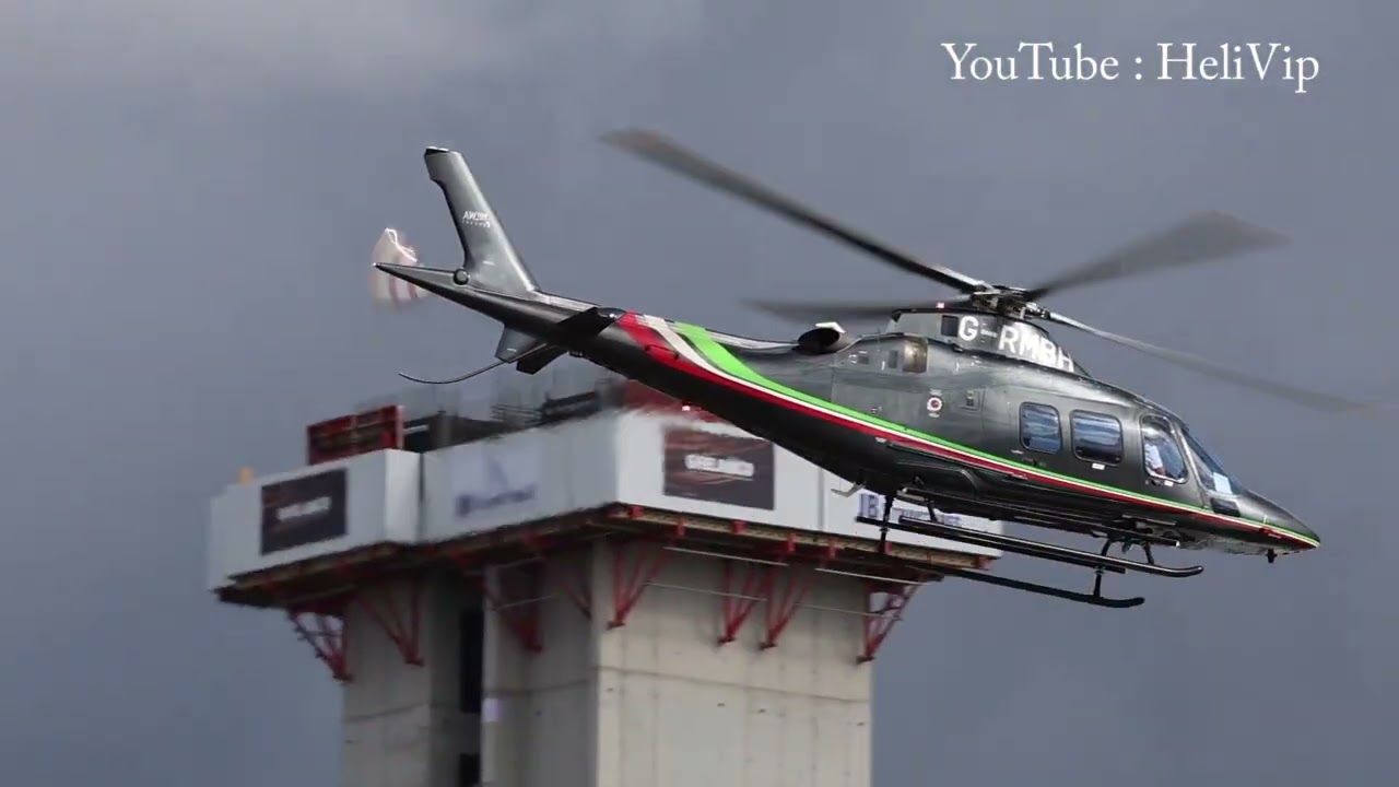 After Race British F1 Grand Prix at London Heliport - with ATC comms