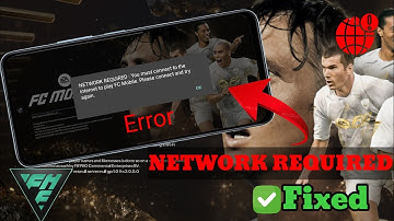 How To Fix Network Required Error in FC Mobile 24 | FC Mobile network problem 2024
