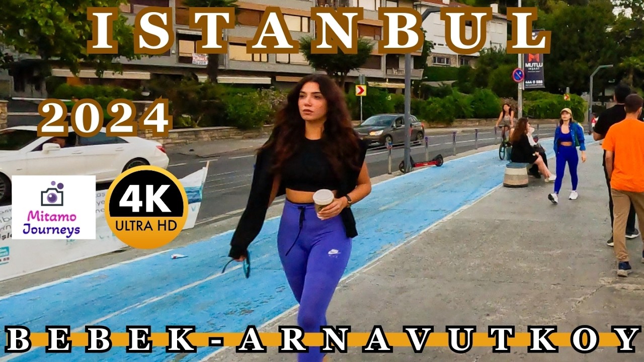 Istanbul Bebek Arnavutkoy 4K Walking Tour | Seaside Walk, Bosphorus Bridges, Cafes | September 2024