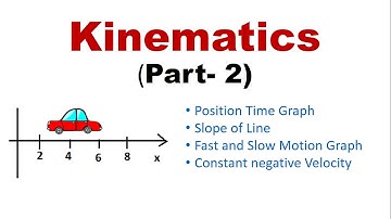 Kinematics (Part-2): Position-Time Graph, Distance-Time Graph, IIT-JEE physics classes