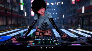 Hard techno in the streets. VRChat DJ hard techno set in VR.