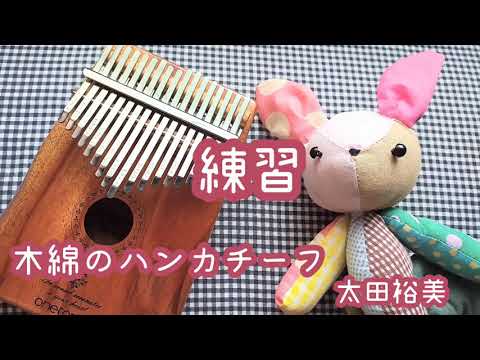カリンバ（Kalimba）で『木綿のハンカチーフ』太田裕美を練習中♪♪