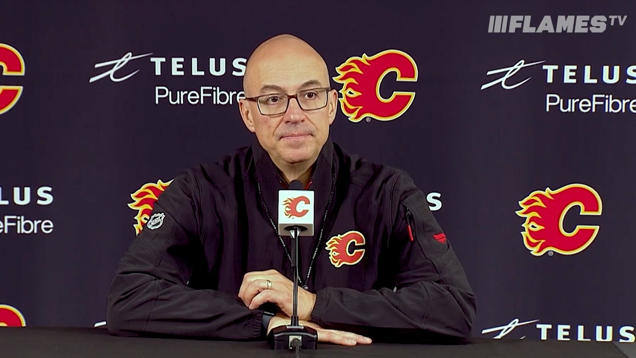 Pre-Game - Ryan Huska | Flames vs. Canucks | 22.09.26
