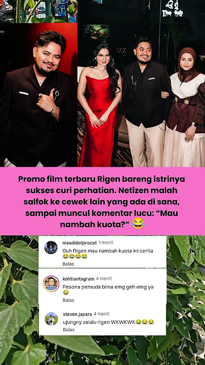 Rigen Promo Film Bareng Istri, Ada Cewek Lain Bikin Netizen: โMau Nambah Kuota Nih?โ