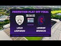 Promotion Play-Off Final: Leigh Leopards v London Broncos