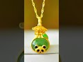925 Sterling Silver Panda Pendant Inlaid with Hetian Jade