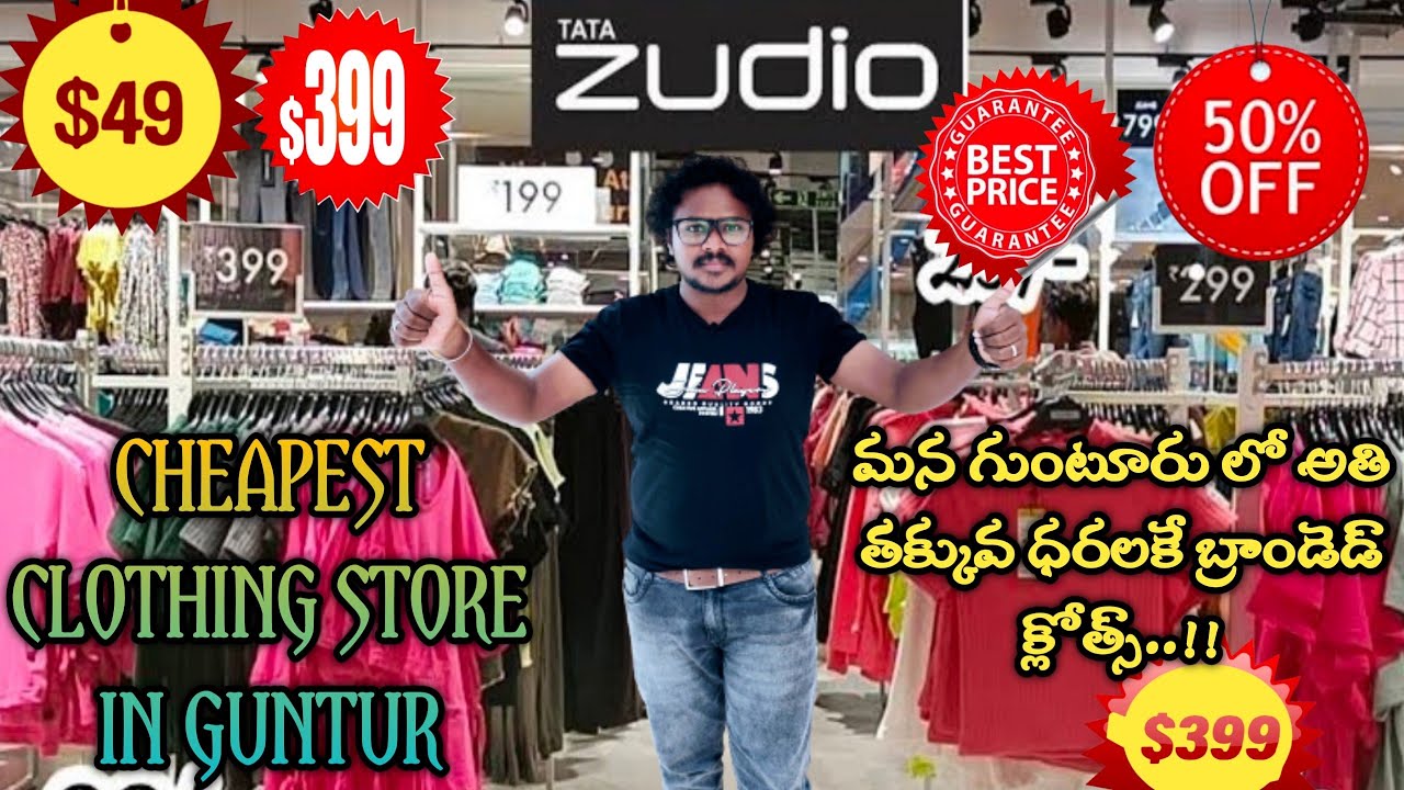 Zudio shopping in Guntur Best price in Rain season Branded