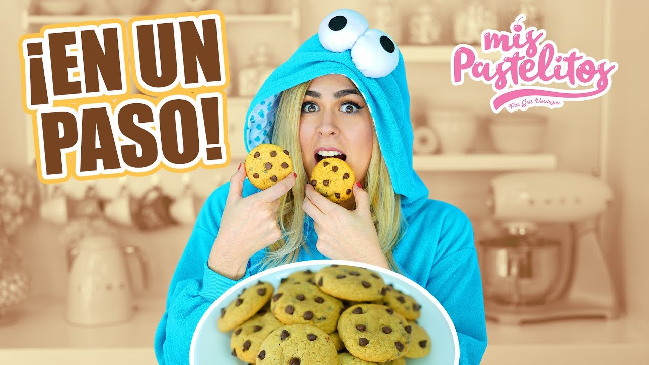 GALLETAS EN 1 PASO | CHOCO CHIPS | MIS PASTELITOS | Mis Pastelitos