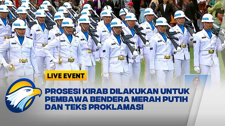 Kirab Bendera Pusaka dari Istana Merdeka ke Monumen Nasional